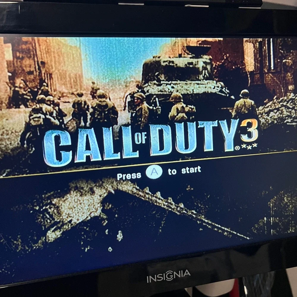 Call of Duty 3 Nintendo Wii Complete CIB Game Disc Manual‎ Instructions
